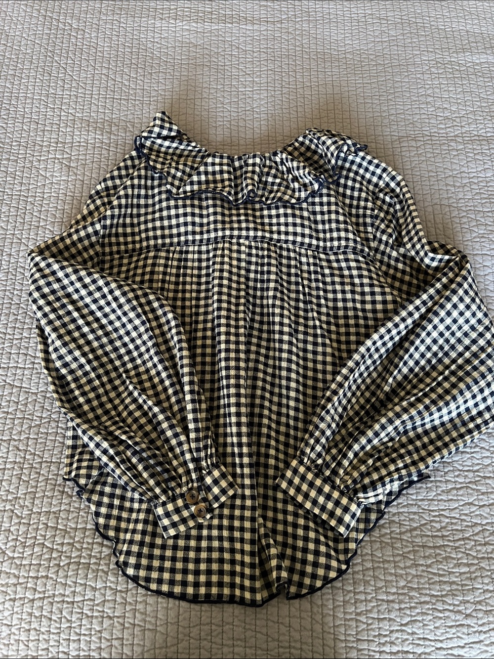 Anthropologie Pilcro Remy Ruffle Collar Buttondown Shirt - Picture 4 of 6